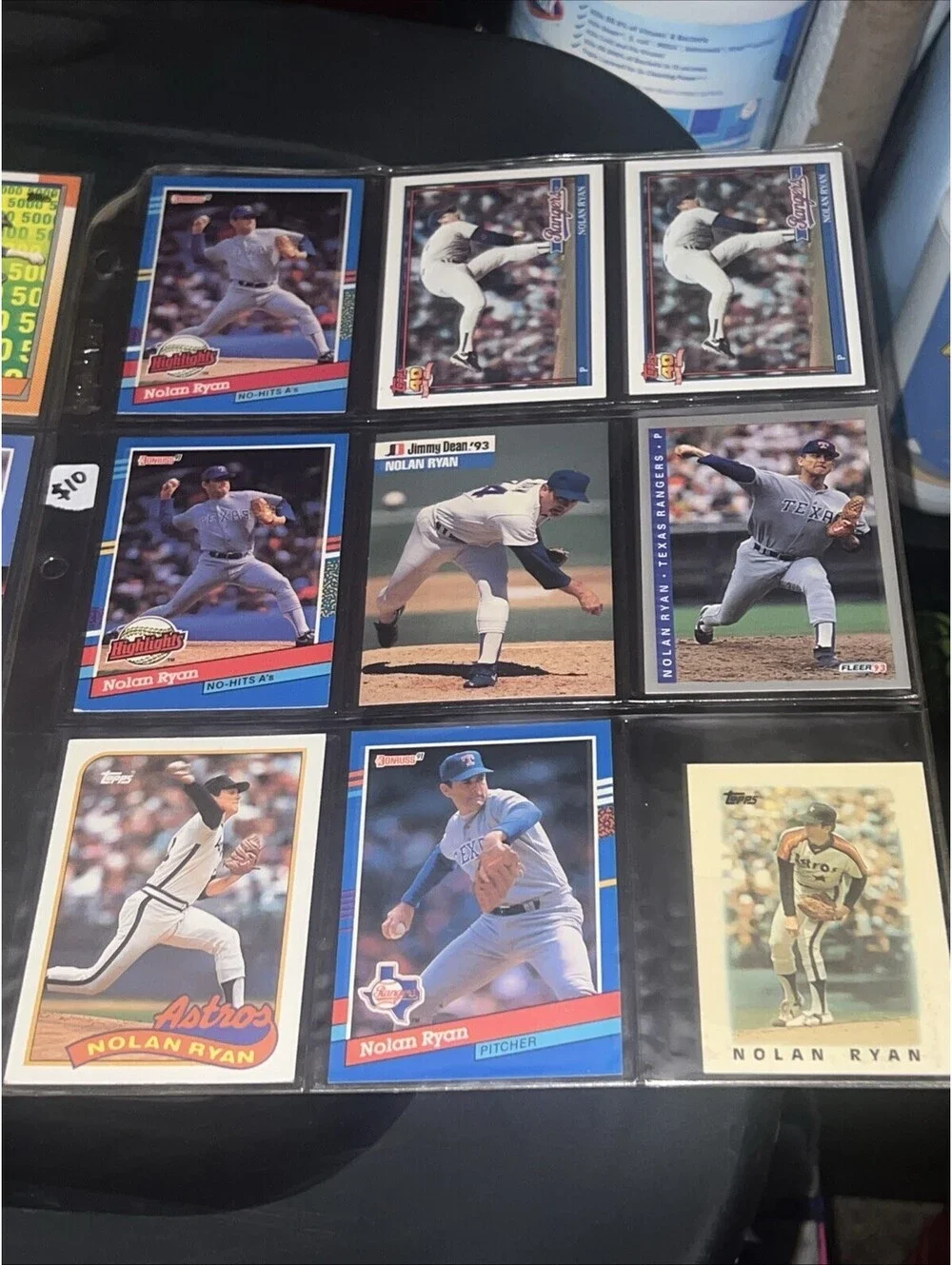 Lot Of 32 Nolan Ryan Baseball Cards Astros Rangers